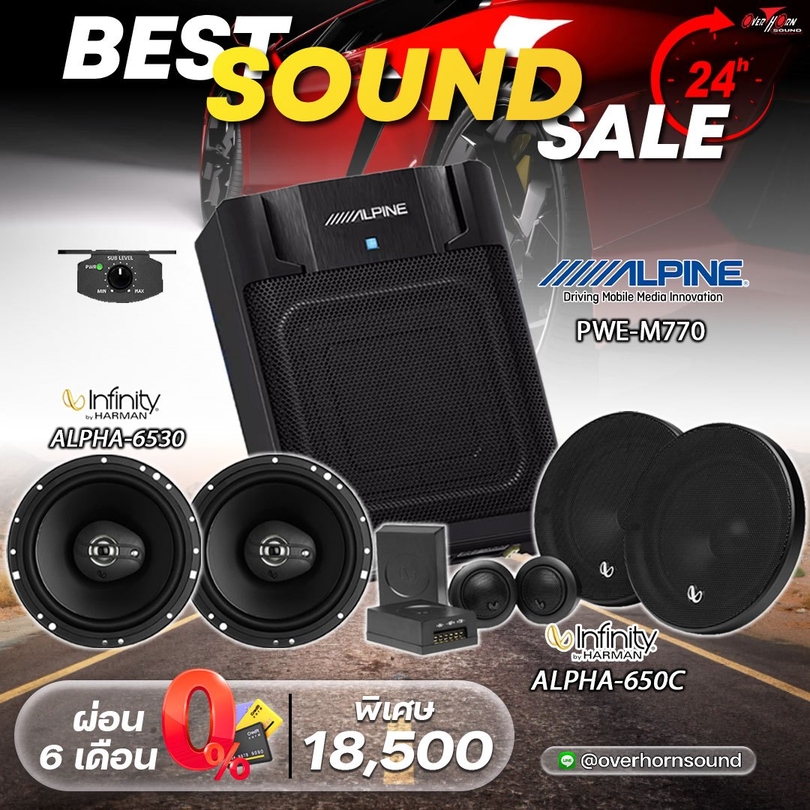 โปรโมชั่น ลำโพง ติดรถยนต์